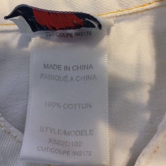 Guess White Jean Jacket Button Up Breast Pockets - Picture 5 of 5